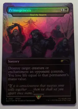 PRIMOGENESIS Rainbow Foil - Final Fantasy Secret Lair MTG Magic: the Gathering - Image 1