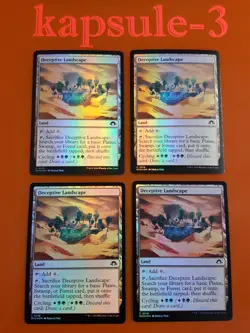 4x Deceptive Landscape | FOIL | Modern Horizons 3 | MTG Magic Cards - Image 1