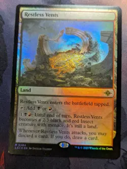 Restless Vents - LCI - 0284 - MTG - TCG Card - FOIL - Image 1