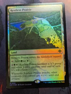Restless Prairie- LCI - 0281 - MTG - TCG Card - FOIL - Image 1