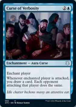 Curse of Verbosity - Light Play MTG Commander 2021 Forgotten Realms - Image 1