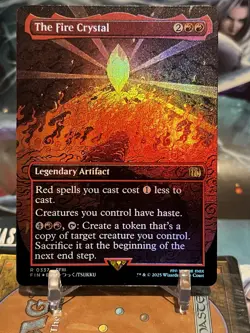 MTG | The Fire Crystal (Borderless) [FINAL FANTASY] ✨FOIL✨ - Image 1
