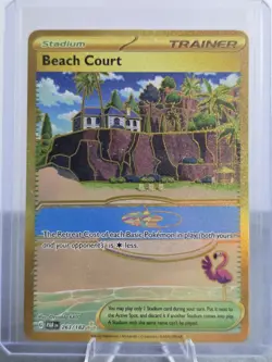 Beach Court 263/182 Pokemon Paradox Rift Hyper Rare NM Condition - Image 1