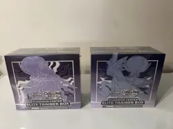 New/Sealed - Pokemon Center ETB - Chilling Reign Set of 2 - Error 8 Packs - Image 1