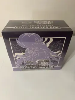New/Sealed - Pokemon Center ETB - Chilling Reign Set of 2 - Error 8 Packs - Image 3