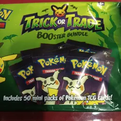 2023 Pokemon BOOster Bundle Trick Or Trade New Sealed 50 Mini packs Halloween - Image 3