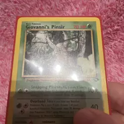 Giovanni's Pinsir 24/132 Gym Challenge Non-Holo Rare Pokemon TCG WOTC - Image 4
