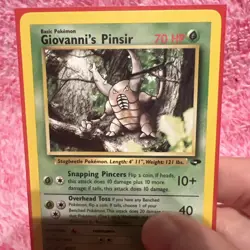 Giovanni's Pinsir 24/132 Gym Challenge Non-Holo Rare Pokemon TCG WOTC - Image 5