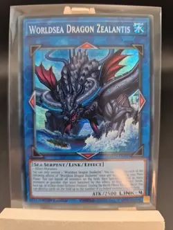 YUGIOH Secret Rare Worldsea Dragon Zealantis MP23-EN193 1st Edition - Image 1
