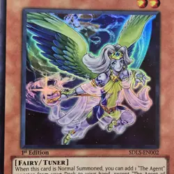 Yugioh The Agent Of Mystery - Earth SDLS-EN002 1st Edition Super Rare - Image 2