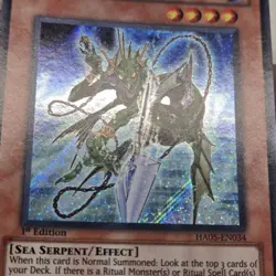 Yugioh Gishki Chain HA05-EN034 1st Edition Ultra Rare - Image 3