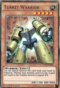 Turret Warrior LC5D EN008 - YuGiOh Card - Rare - 1ST EDITION - NM - Image 2