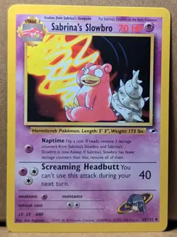 Sabrina's Slowbro 060/132 Gym Heroes Regular Pokemon card - Image 1