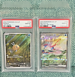 PSA 10 MILOTIC ex 131/106 SAR PSA 10 FEEBAS 110/106 AR 2024 SV8 Pokemon Card F/S - Image 1