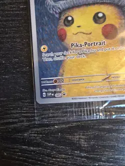 Pikachu with Grey Felt Hat 085 Promo Card Pokemon Van Gogh Museum Sealed - Image 5