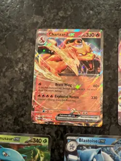 Pokemon 151 5 Card EX Lot Mew Charizard Blastoise Venusaur Ninetales mint - Image 2