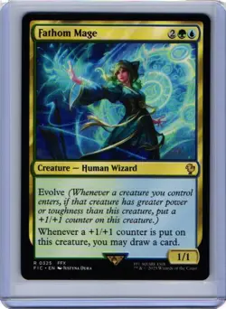 NM Fathom Mage, MTG, Final Fantasy Commander, Magic the Gathering, 325 - Image 1