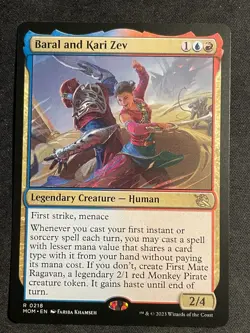 MTG Baral and Kari Zev, NM-Mint, (MOM #0218) Regular - Image 1