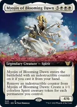 Myojin of Blooming Dawn (Extended Art) - Near Mint MTG - Image 1