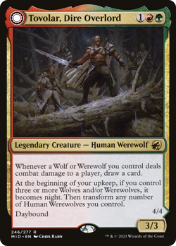 Tovolar, Dire Overlord Werewolf MTG EDH Commander Deck Gruul Wolf Tribal - Image 3