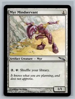 Magic The Gathering Mirrodin Myr Mindservant #213/306 MTG TCG CCG - Image 1