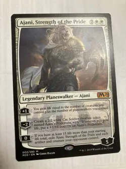 1x MTG Ajani, Strength of the Pride Core Set 2020 NM Magic the Gathering - Image 1