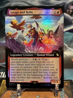 MTG | Strago and Relm (Extended Art) [FINAL FANTASY] ✨FOIL✨ - Image 1