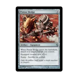 WOTC MtG Mirrodin Besieged Piston Sledge (U) (x4) NM - Image 1