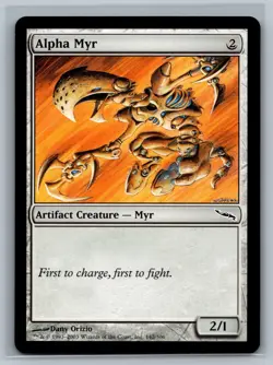 Magic The Gathering Mirrodin 4x Alpha Myr #142/306 MTG TCG CCG Playset - Image 1