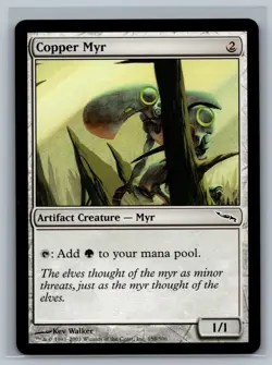 Magic The Gathering Mirrodin 4x Copper Myr #158/306 MTG TCG CCG Playset - Image 1