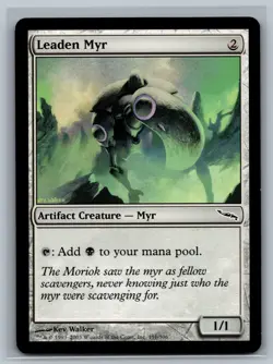 Magic The Gathering Mirrodin 4x Leaden Myr #191/306 MTG TCG CCG Playset - Image 1