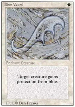Blue Ward - Medium Play MTG Revised - Image 1
