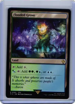 NM Flooded Grove, MTG, Final Fantasy Commander, Magic the Gathering, 393 - Image 1