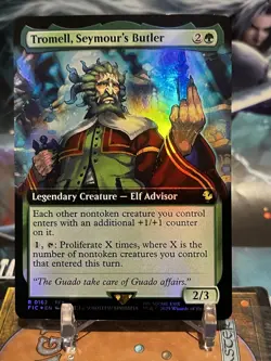 MTG | Tromell, Seymour's Butler (Extended Art) [FINAL FANTASY] ✨FOIL✨ - Image 1