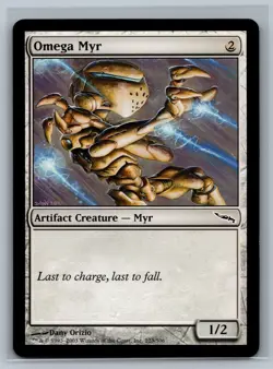 Magic The Gathering Mirrodin 4x Omega Myr #223/306 MTG TCG CCG Playset - Image 1