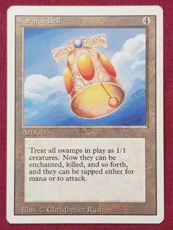 Magic The Gathering REVISED EDITION KORMUS BELL card MTG - Image 1