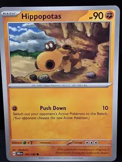 Pokemon TCG : 105/182 NM Hippopotas : Common Card : Destined Rivals - Image 1