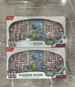 Blooming Waters Premium Collection Pokemon TCG - LOT OF 2 Brand New - Image 1