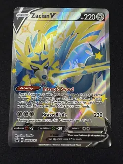 NM-Mint Zacian V (Shiny) - SWSH292 - SWSH Black Star Promos Pokemon SWSH Black S - Image 1