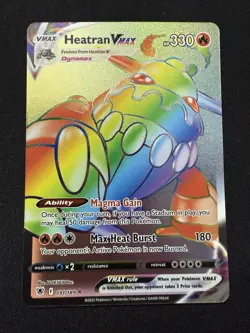 Pokemon Heatran VMAX 191/189 Astral Radiance Sword & Shield SECRET RARE NM - Image 1