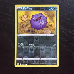 Koffing 094/198 Pokemon Chilling Reign Sword & Shield Reverse Holo Common NM - Image 1