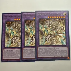 Mysterion the Dragon Crown 3x (playset) JUSH-EN013 Rare 1st Ed NM Yugioh - Image 1