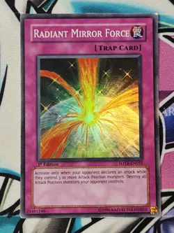 Radiant Mirror Force - FOTB-EN055 - Super Rare - 1st Edition - YuGiOh - Image 1