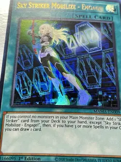 Sky Striker Mobilize - Engage! | MAMA-EN009 | MISPRINT | Ultra Rare | YuGiOh! - Image 2