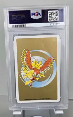 2000 Japanese Pokemon Flareon 8 of Spades #136 Gold Playing Card PSA 10 Gem Mint - Image 2