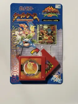 Pokemon Amada Japanese sticker 2000 Charizard Gold sealed Rare unpunched Card - Image 1