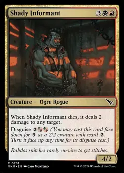 Shady Informant, Murders at Karlov Manor, MTG, Common Foil Card, 0231 - Image 1