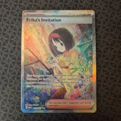 Pokemon TCG Erika's Invitation Scarlet & Violet Holo Card 203/165 - Image 1