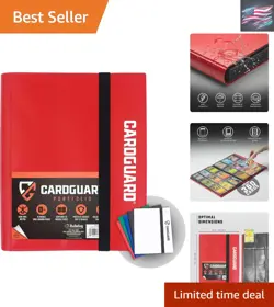 Durable 9 Pocket Card Binder - Side-Loading, Acid-Free & Stylish for Collectors - Image 1