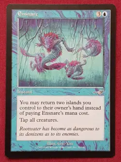 Magic The Gathering NEMESIS ENSNARE blue card MTG - Image 1